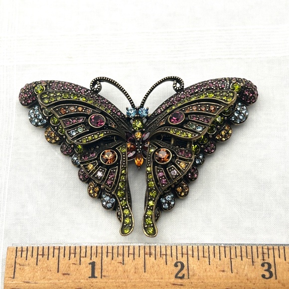 GORGEOUS Vintage Heidi Daus Butterfly Brooch EUC - Picture 12 of 14